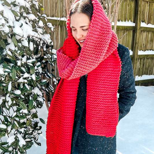 Chunky Knit Scarf Pattern