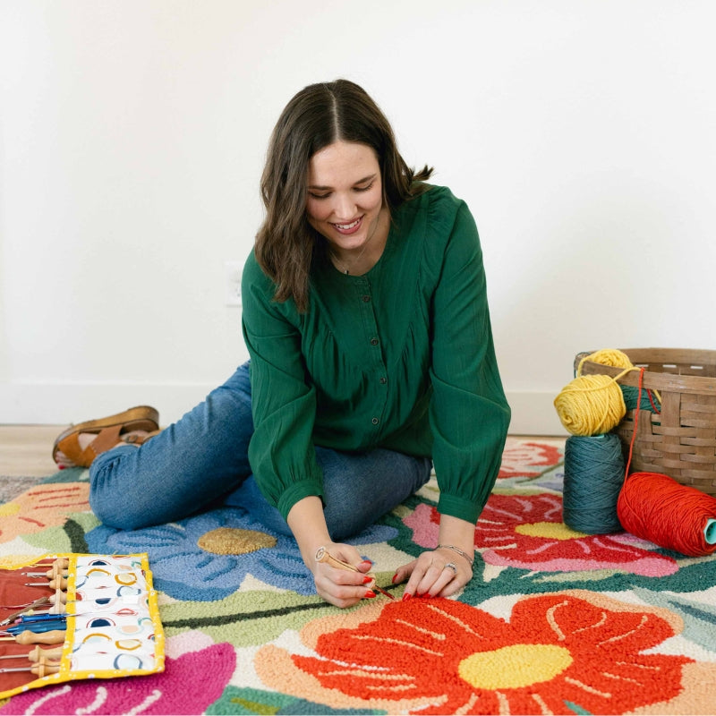 Wildflower Rug Digital Pattern & Course