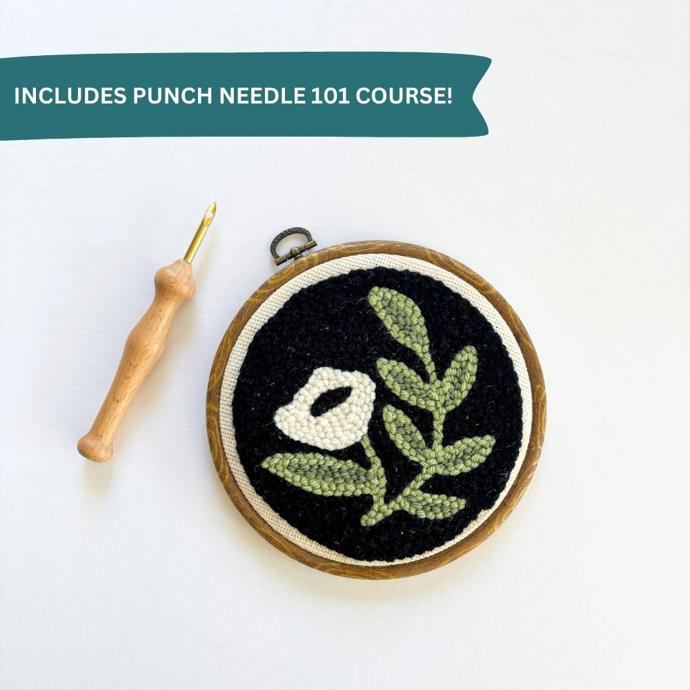 Modern Floral Punch Needle Kit
