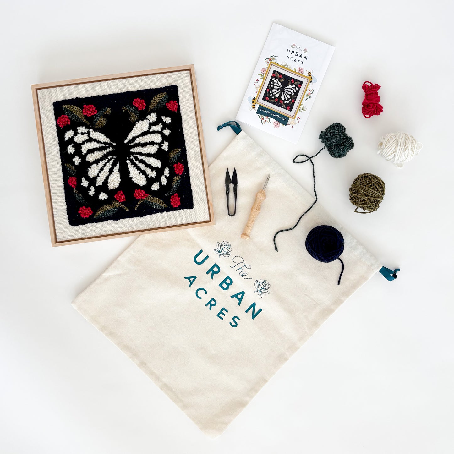 Spring Butterfly Punch Needle Kit