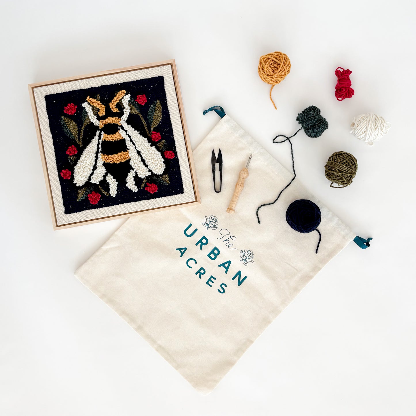Spring Bee Punch Needle Kit
