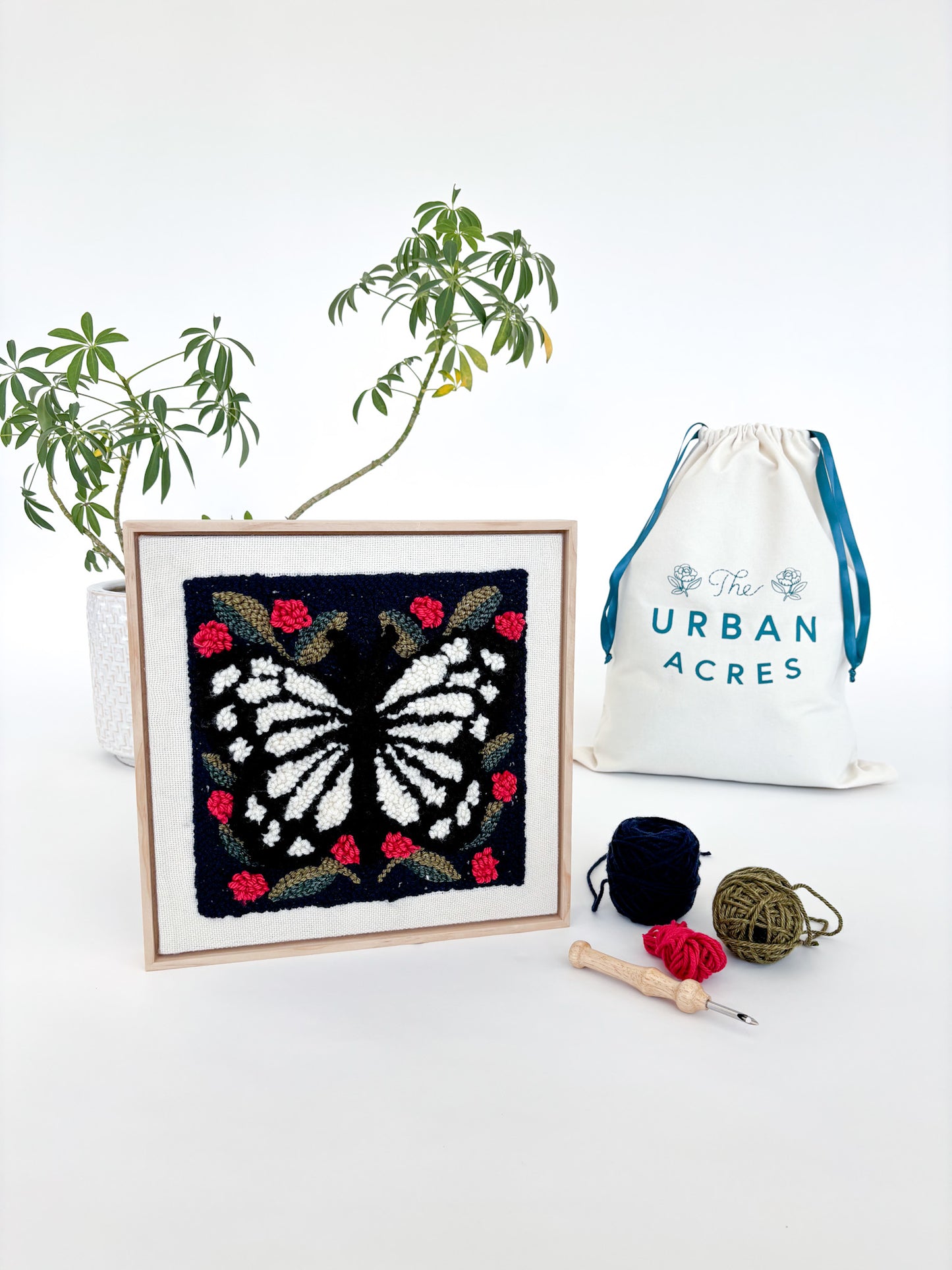 Spring Butterfly Punch Needle Kit