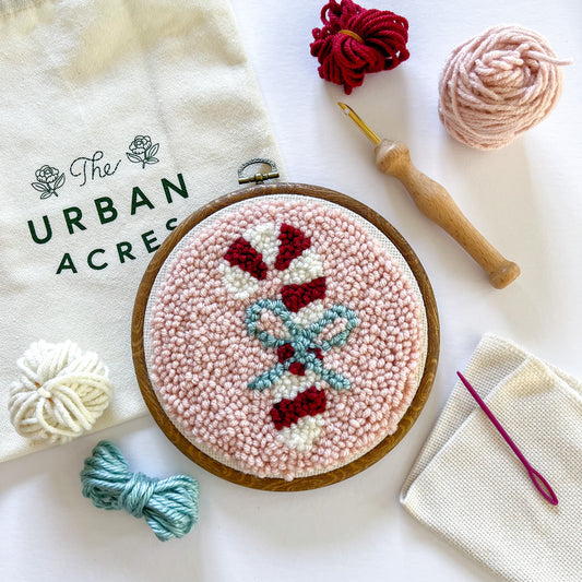 Candy Cane Punch Needle Kit