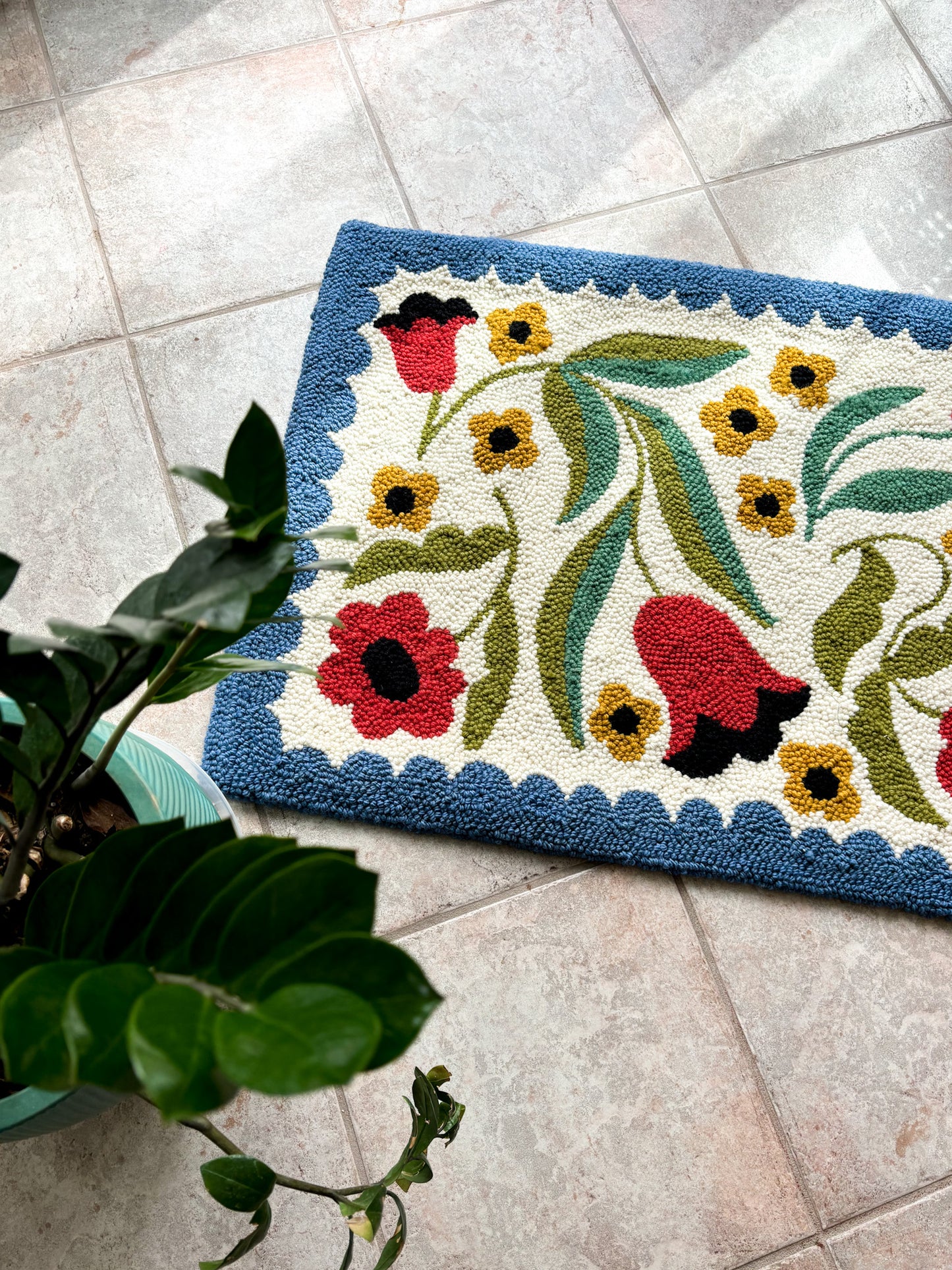 Mini Folk Floral Rug