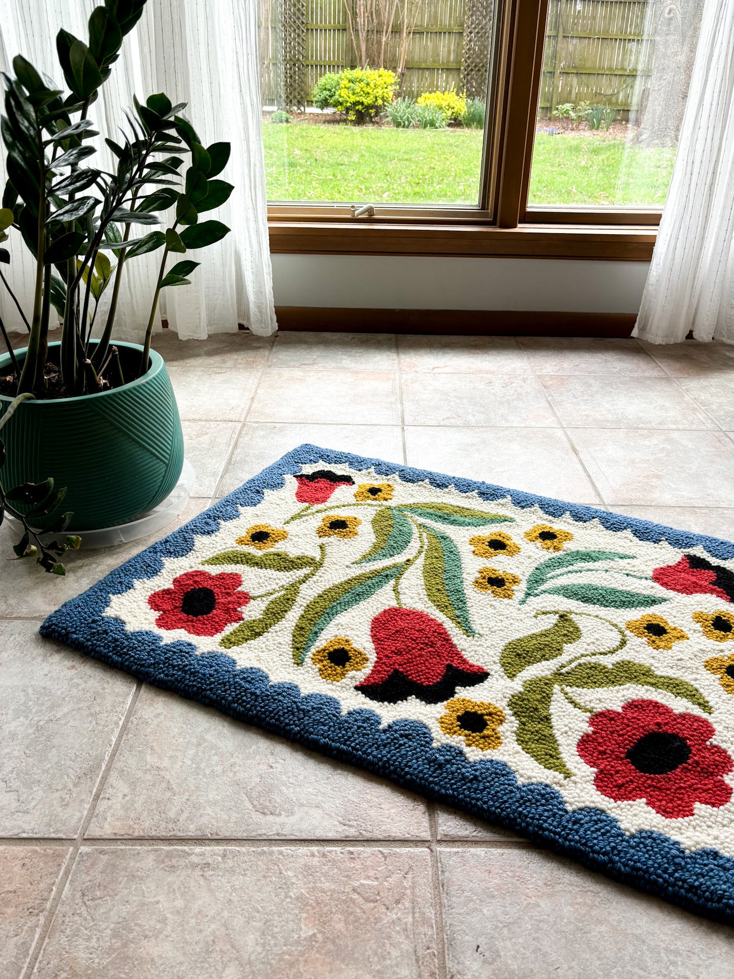 Mini Folk Floral Rug