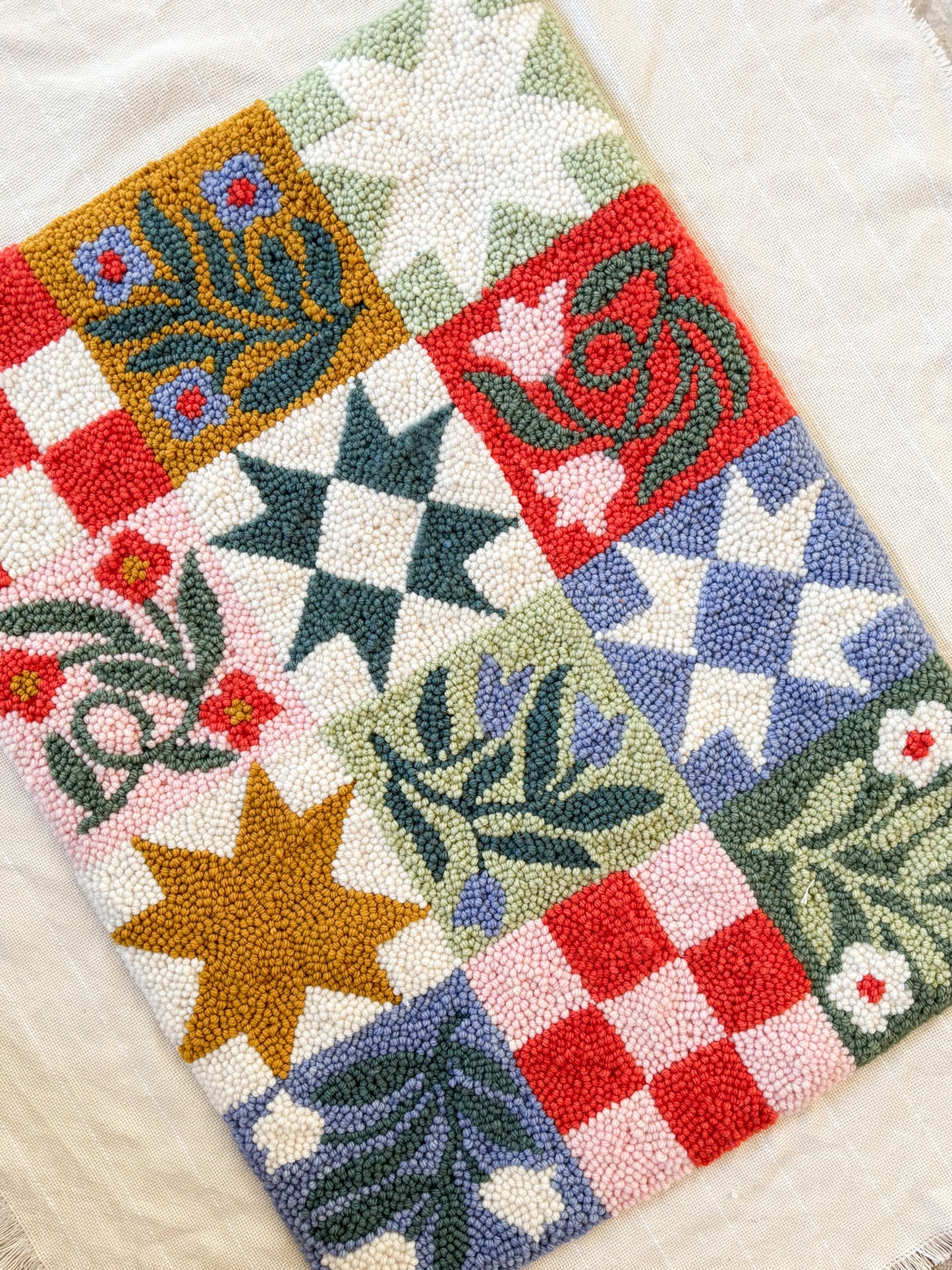 Patchwork Quilt Rug Digital Pattern