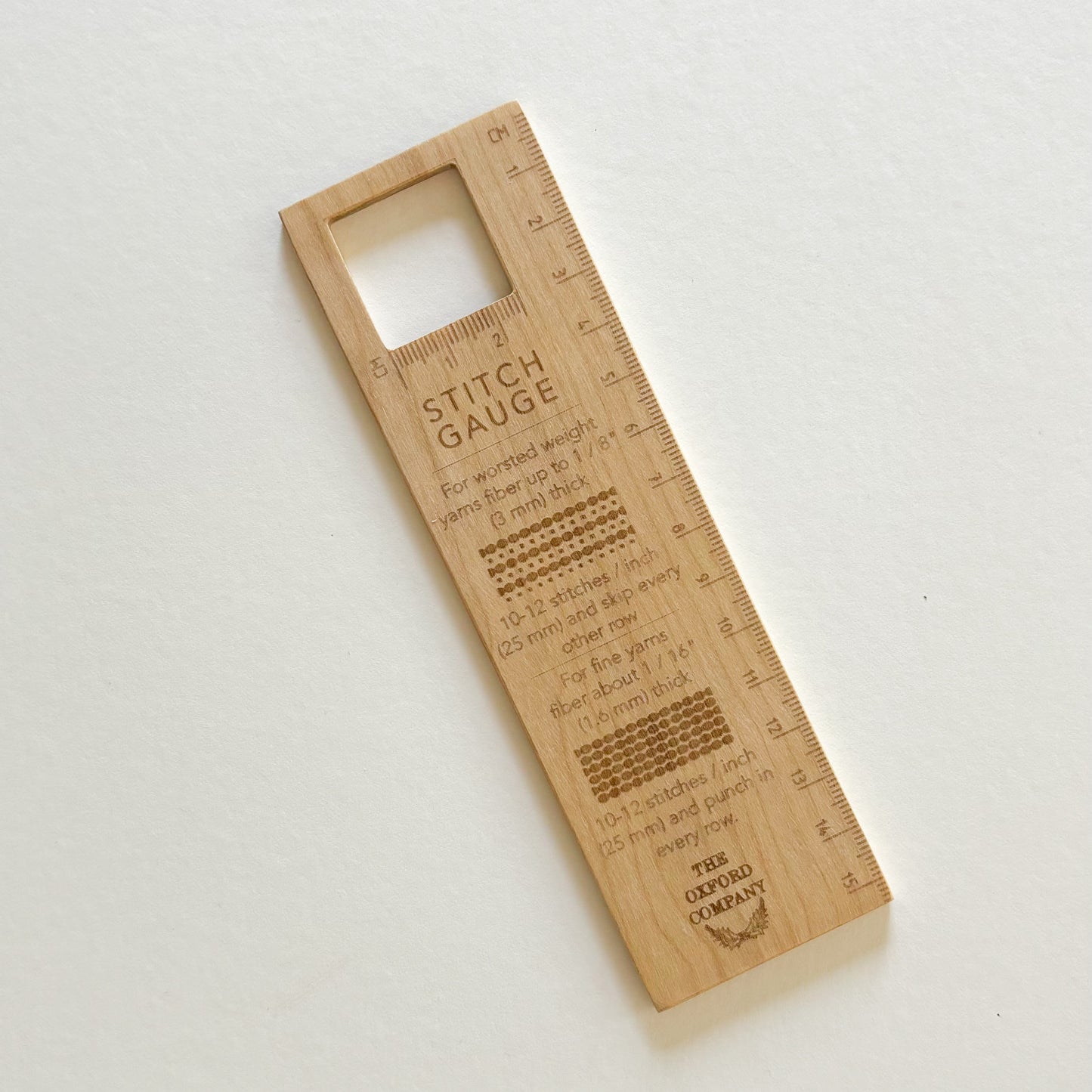 Wooden Stitch Gauge