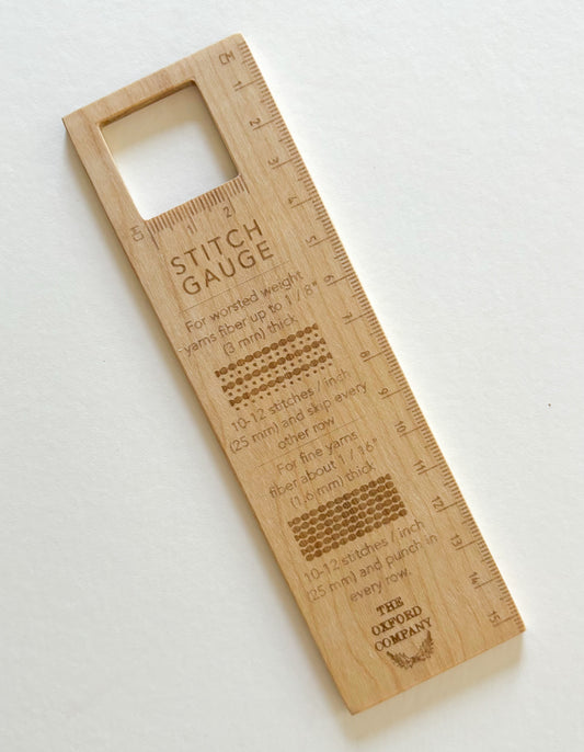 Wooden Stitch Gauge