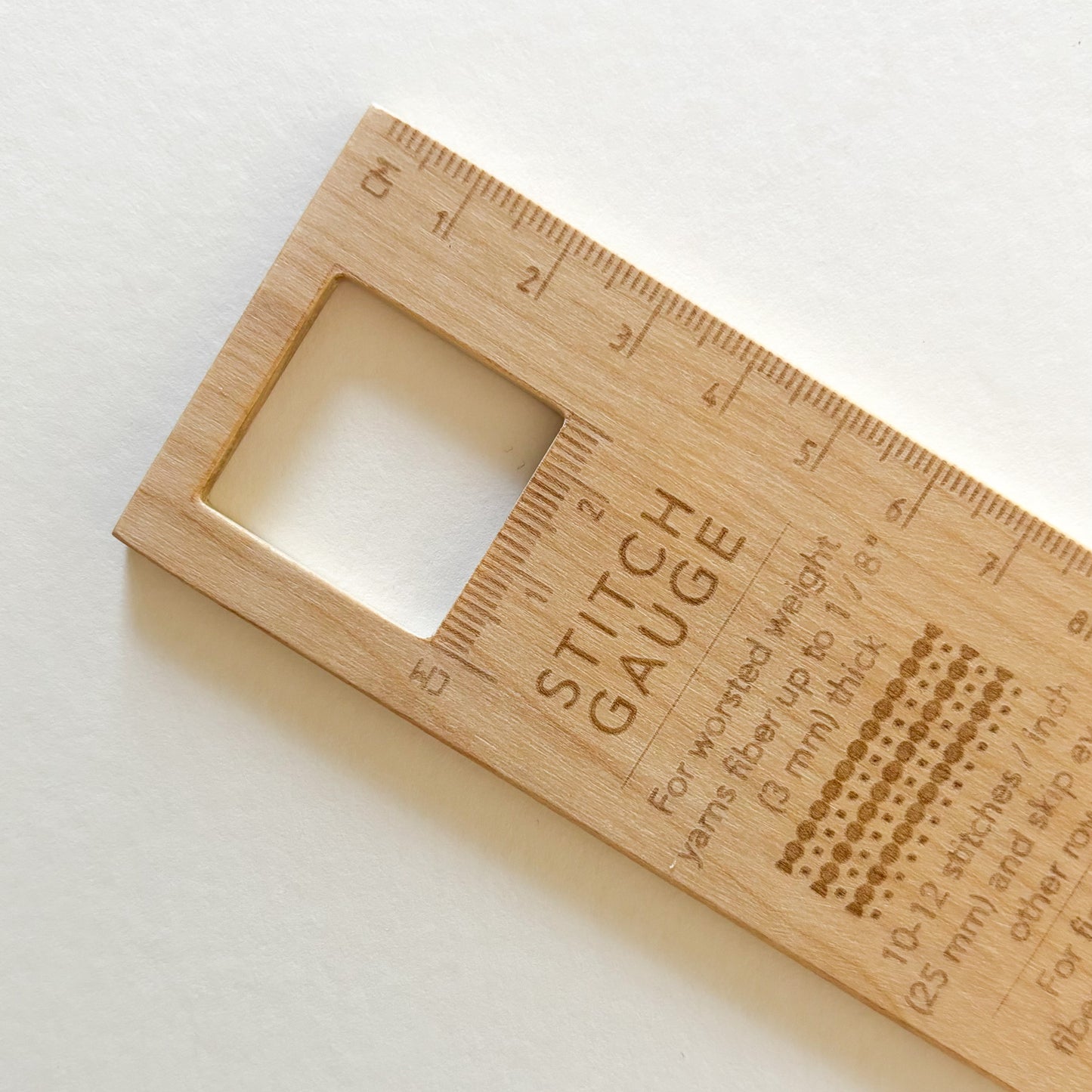 Wooden Stitch Gauge