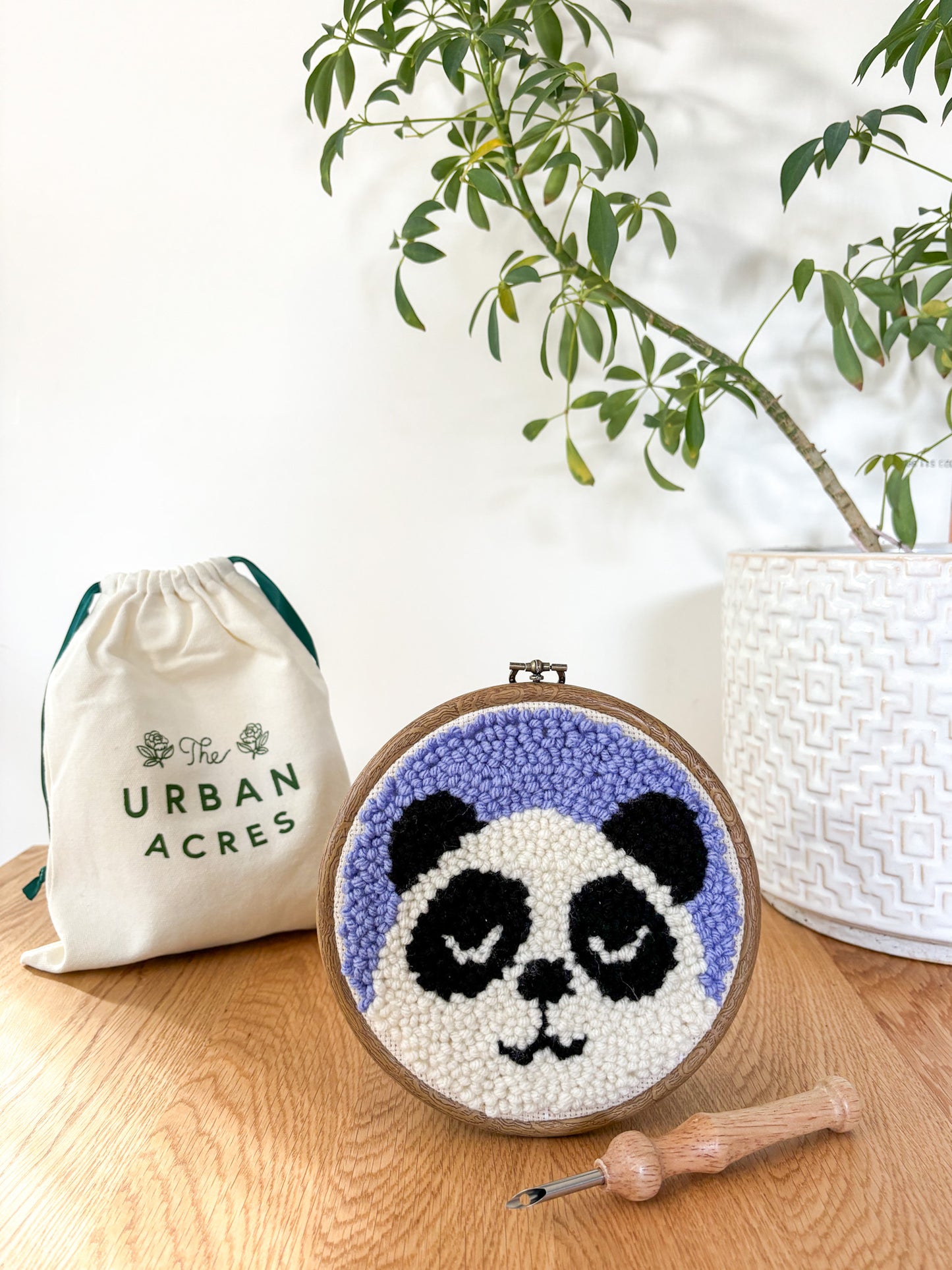 Panda Bear Punch Needle Kit