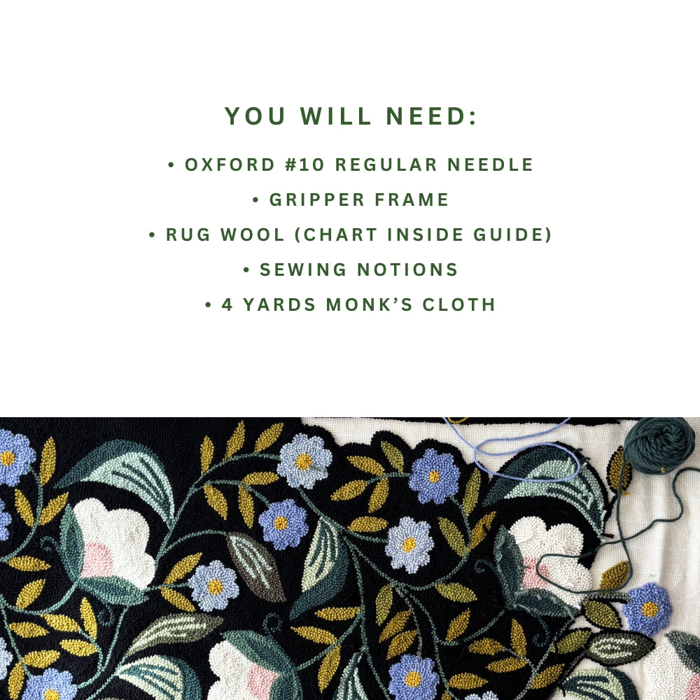 Indian Floral Hall Runner Pattern & Guide