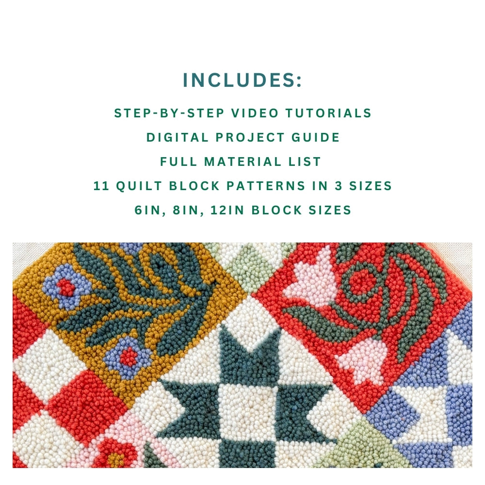 Patchwork Quilt Rug Digital Pattern