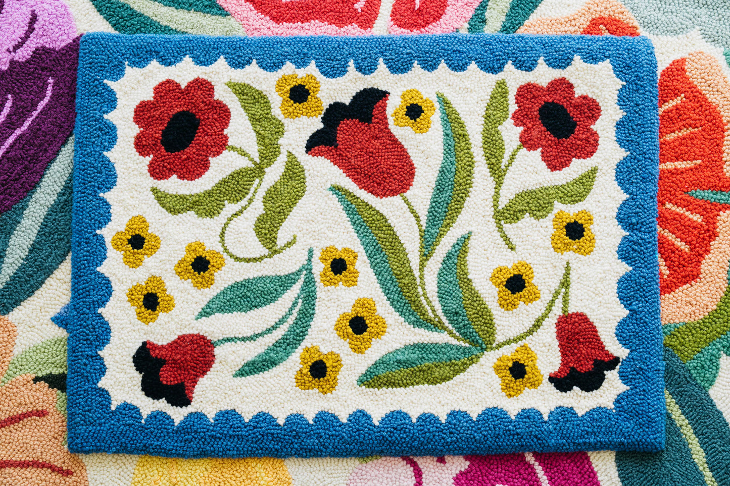 Mini Folk Floral Rug