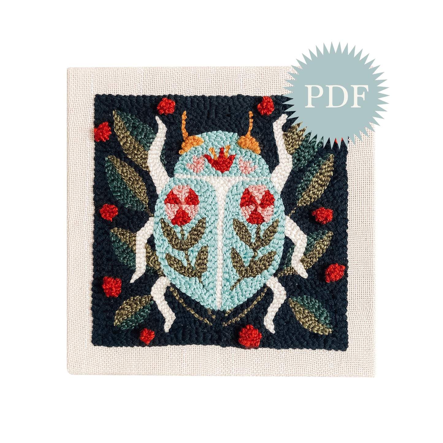 Spring Beetle Digital Pattern