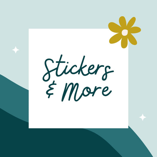 Stickers, Notebooks & Pins