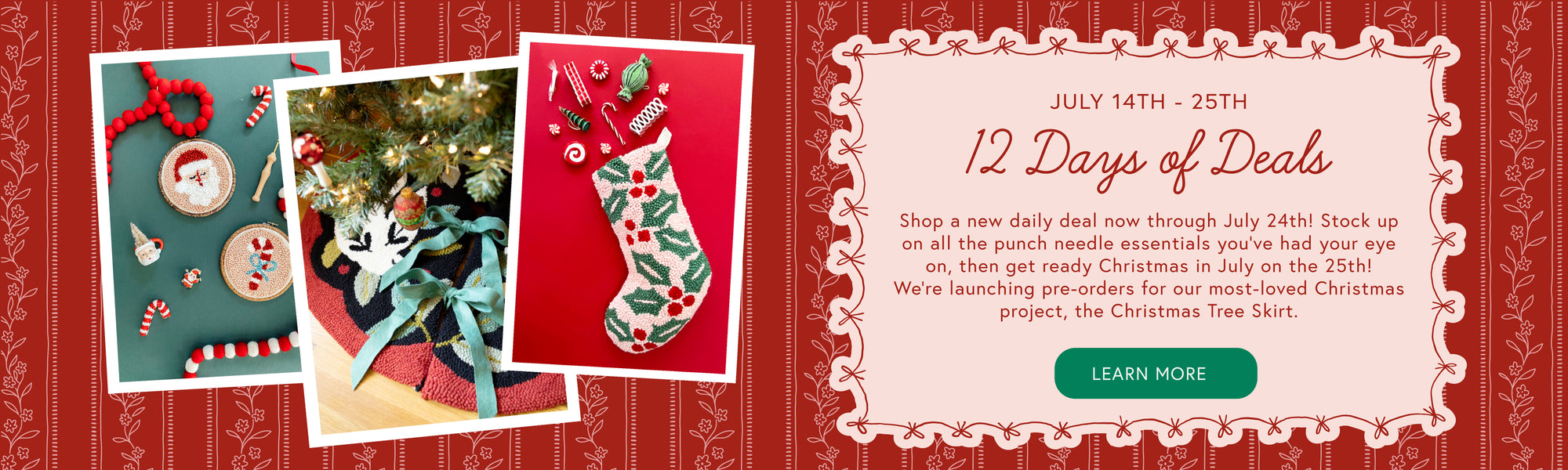 12 Days of Punch Needle Deals July 14th - 25th!