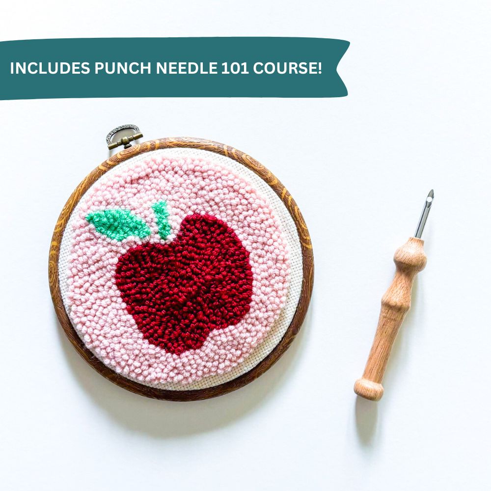 Apple Punch Needle Kit