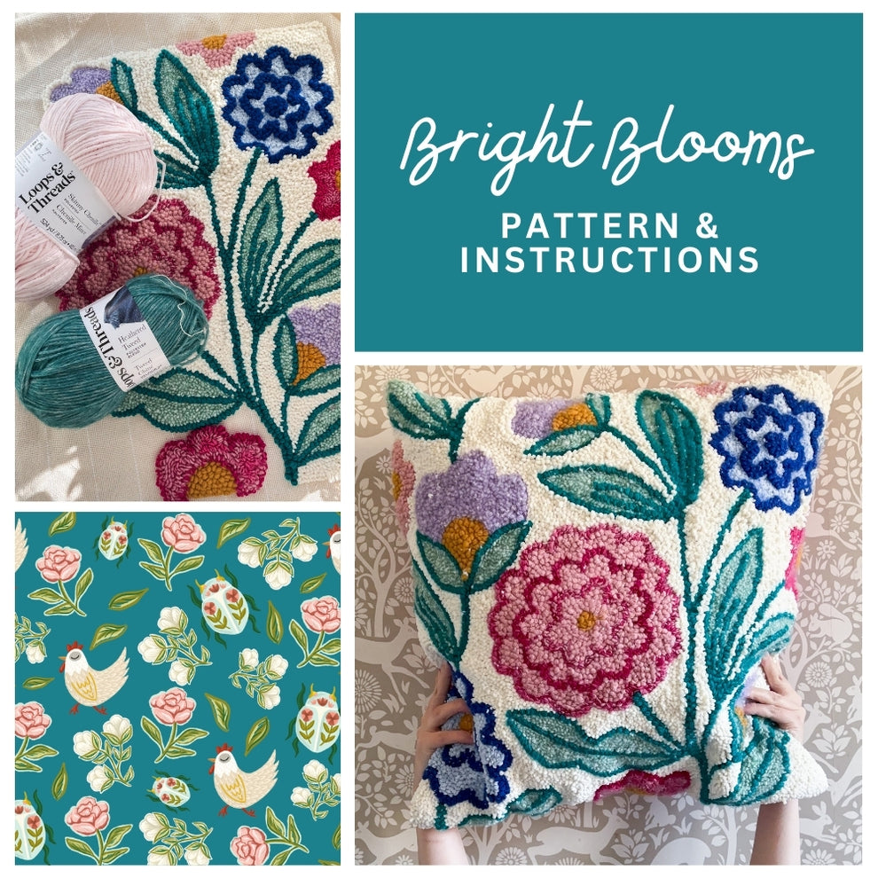 Bright Blooms Pillow Digital Pattern – The Urban Acres