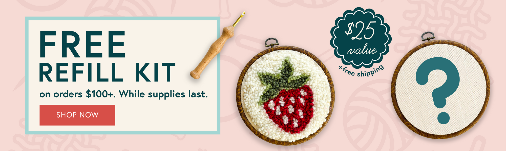 Get a FREE refill kit when you spend $100 or more PLUS free shipping! While supplies last.