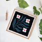 Quilt Block Floral Punch Needle Kit
