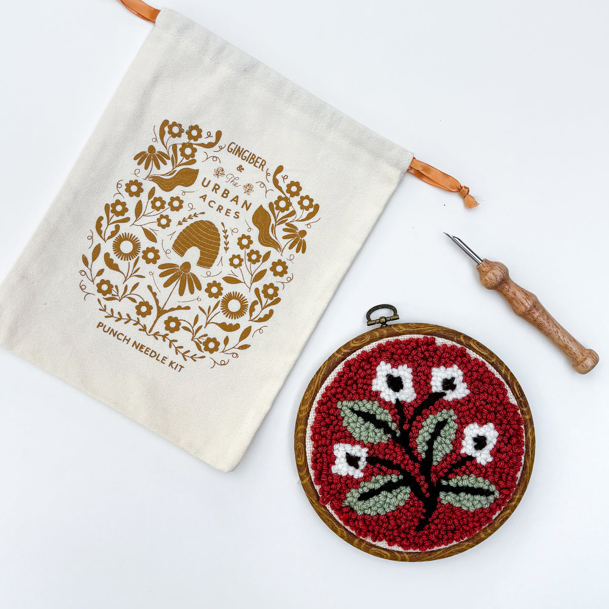 Fall Floral Punch Needle Kit by Gingiber