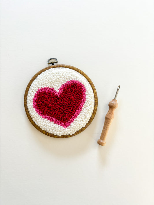 Classic Heart Punch Needle Kit