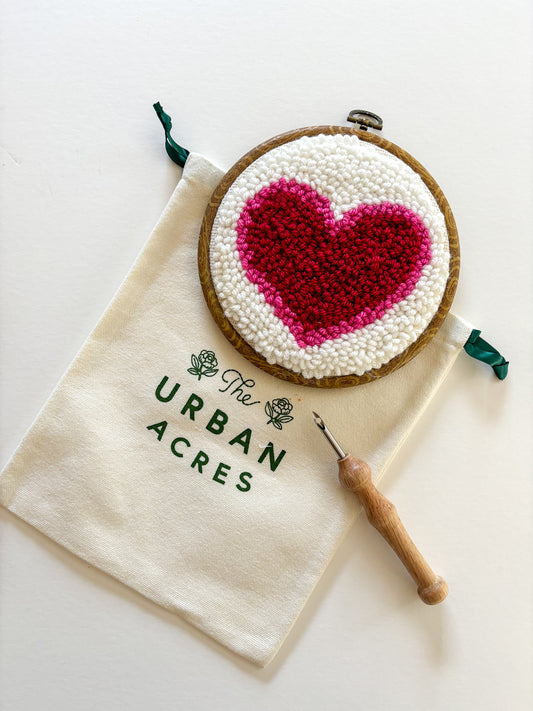 Classic Heart Punch Needle Kit