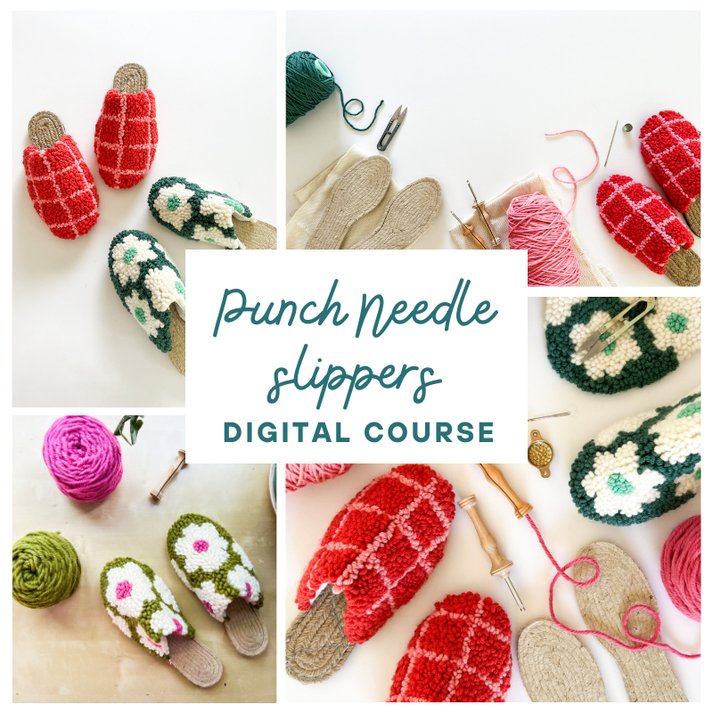Punch Needle Slipper Course The Urban Acres