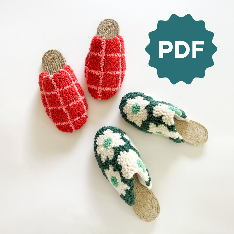 Punch Needle Slipper Course