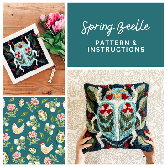 Spring Beetle Digital Pattern