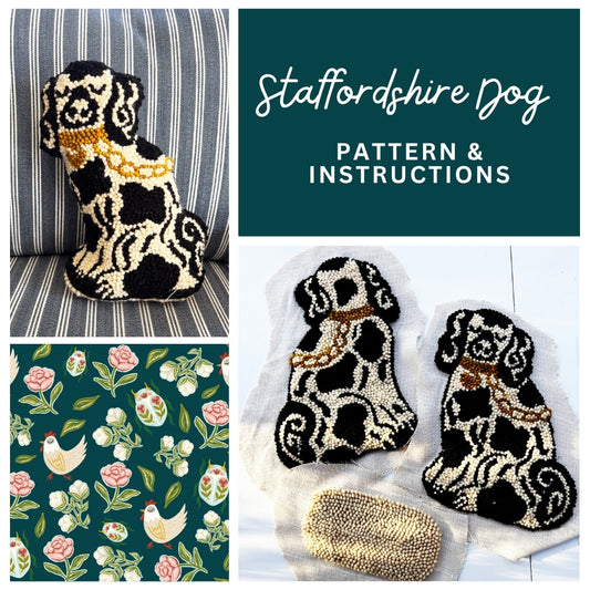 Staffordshire Dog Pillow Pattern