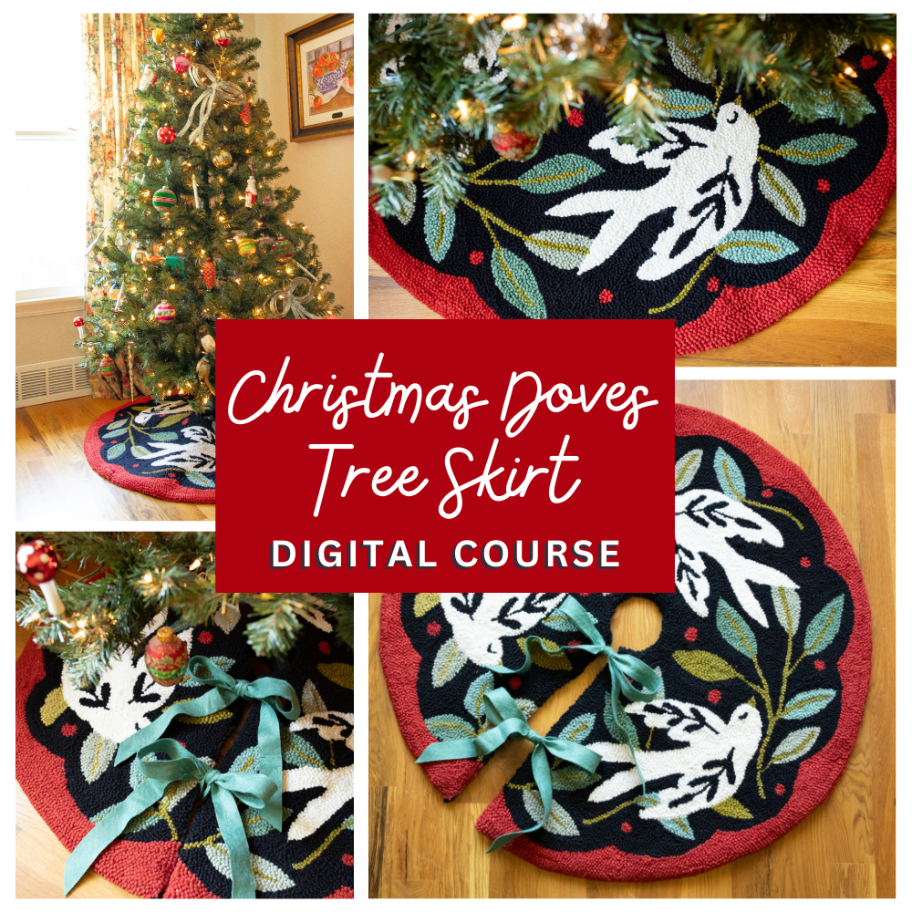 Christmas Doves Tree Skirt Pattern & Course